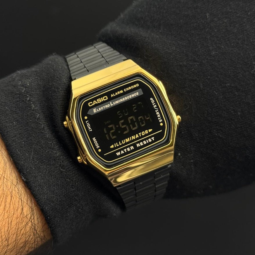 Casio Illuminator New Led Negro - Dorado