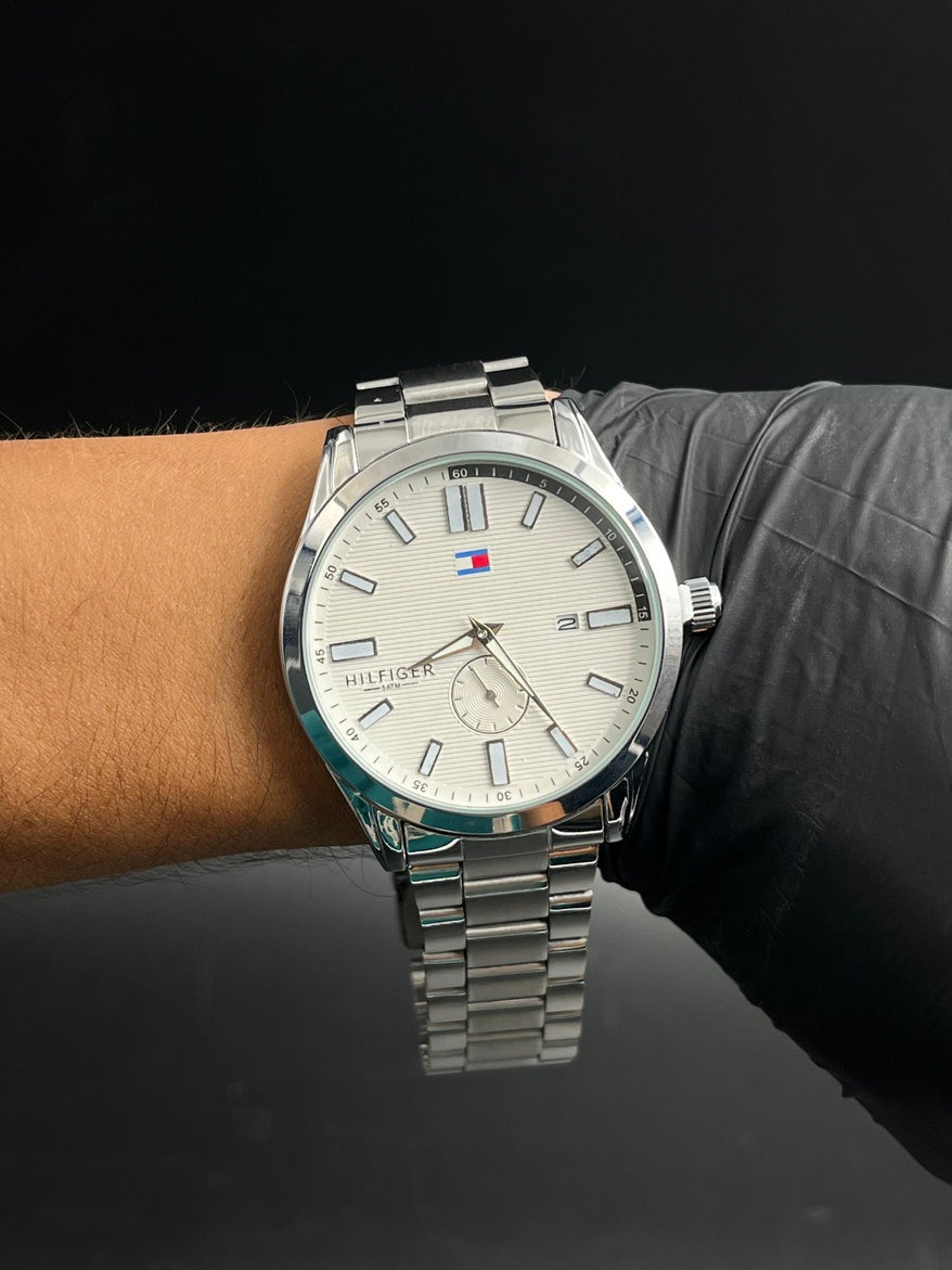 Tommy Hilfiger 250 Plateado Tablero Blanco
