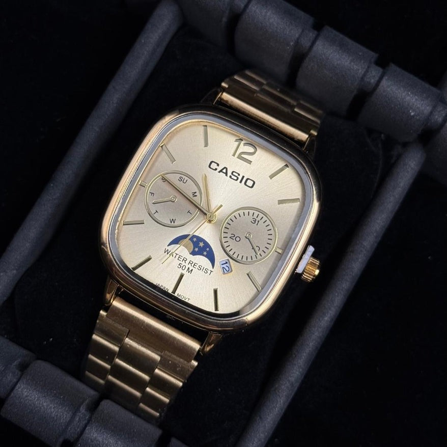 Casio MTP Dorado Tablero Dorado