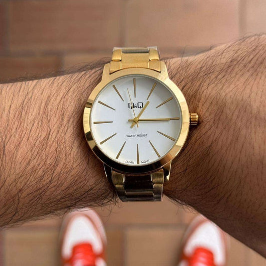 Q&Q Hombre New Dorado Tablero Blanco