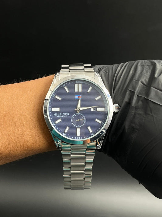 Tommy Hilfiger 250 Plateado Tablero Azul